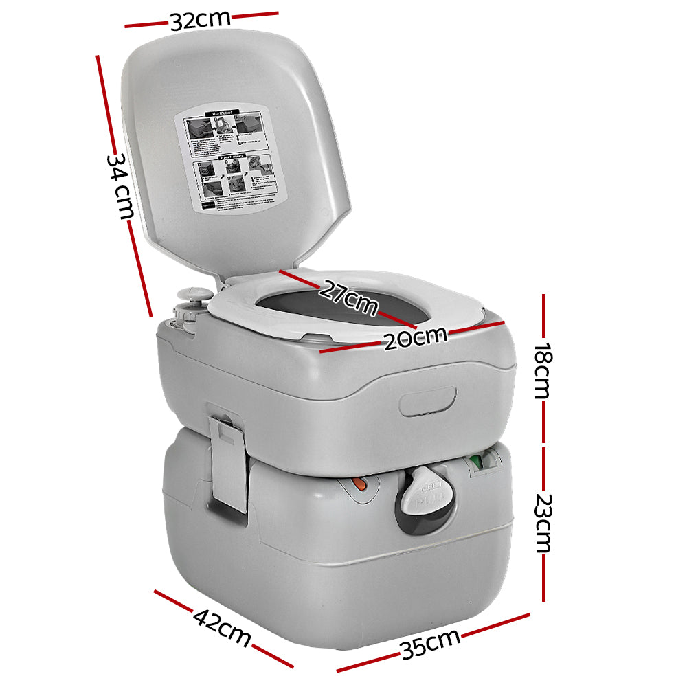 Weisshorn 22L Portable Camping Toilet - RV Online
