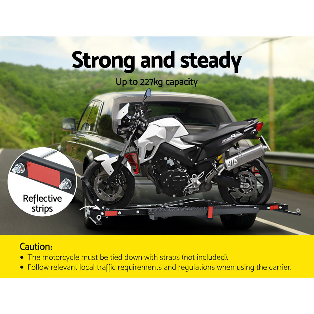 Giantz Motorcycle Motorbike Carrier Rack Ramp 2"Towbar