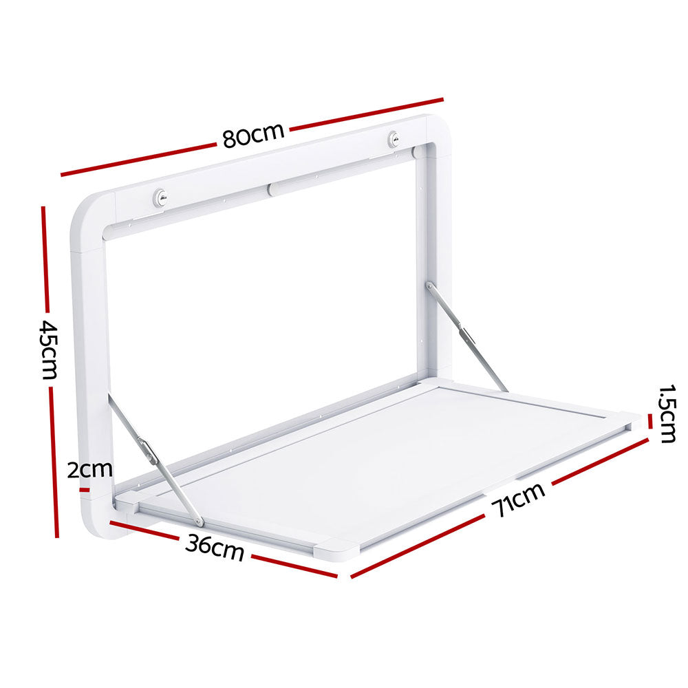 Weisshorn Caravan Table 800x450mm Lockable White - RV Online
