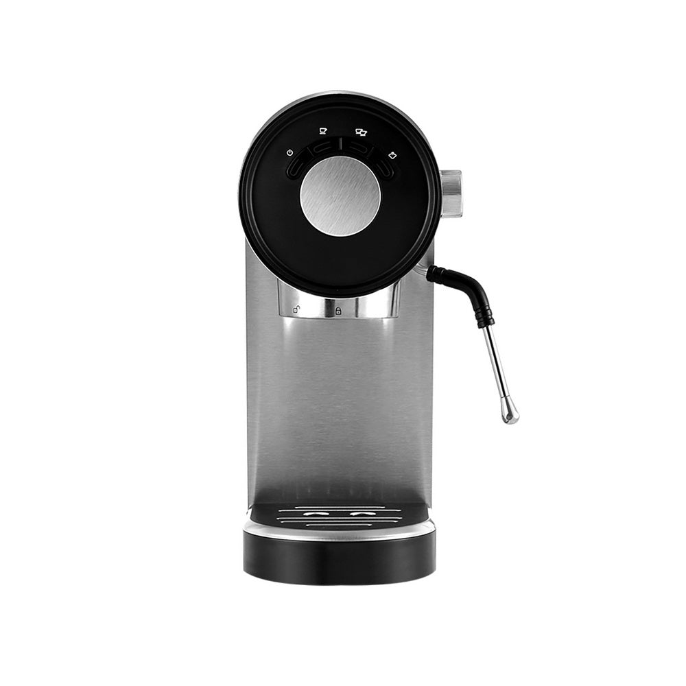 Devanti 20 Bar Coffee Machine Espresso Cafe Maker Silver - RV Online