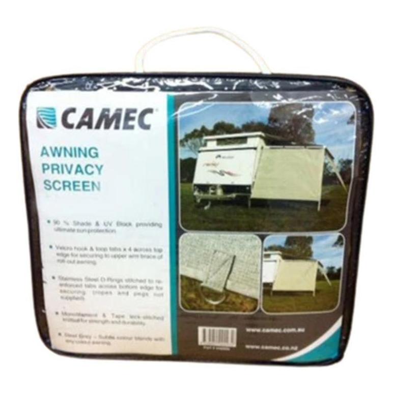 Camec Privacy Awning Screen 4.6 x 1.8m Steel Grey