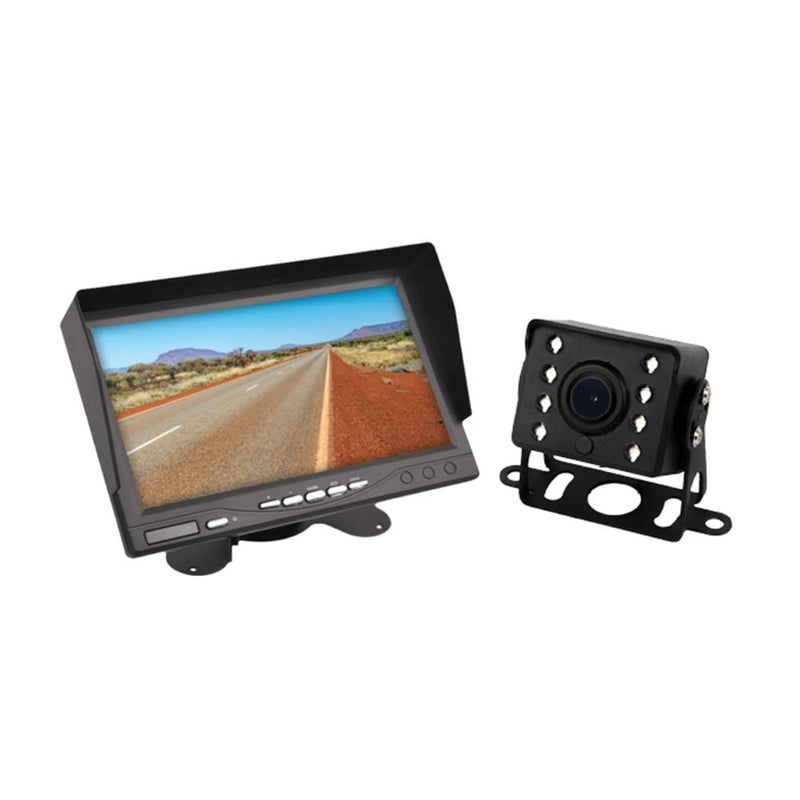 Aussie Traveller Camera Rear View Square Kit Black ATRV - Single