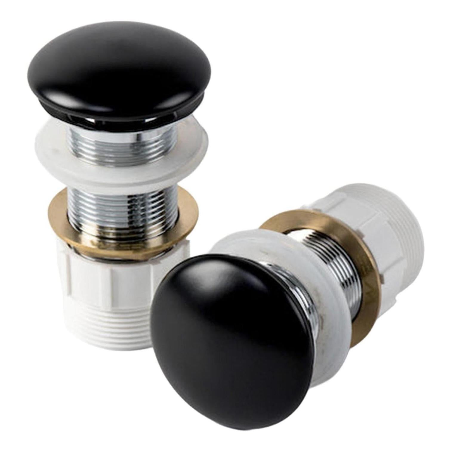 Ceramic Top Pop Up Waste - Matte Black