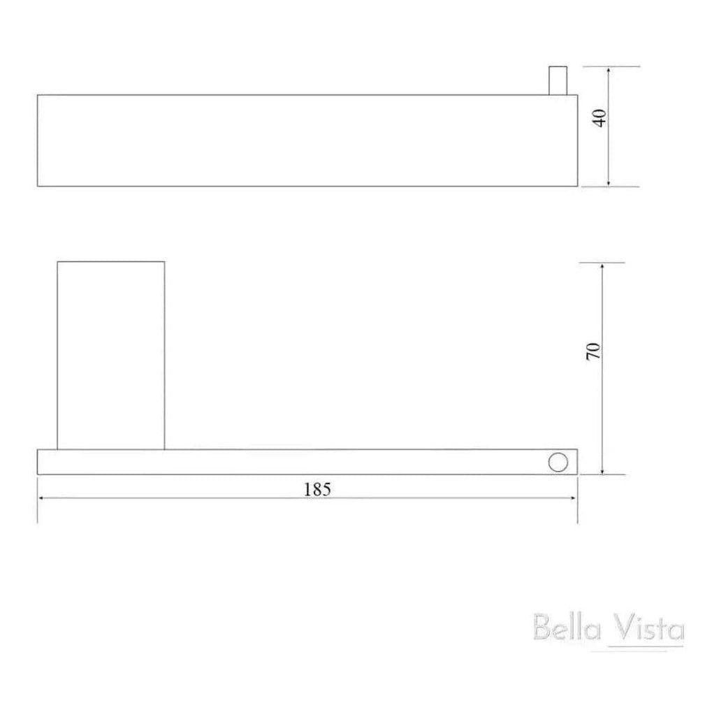 Chunky Hand Towel Holder Black