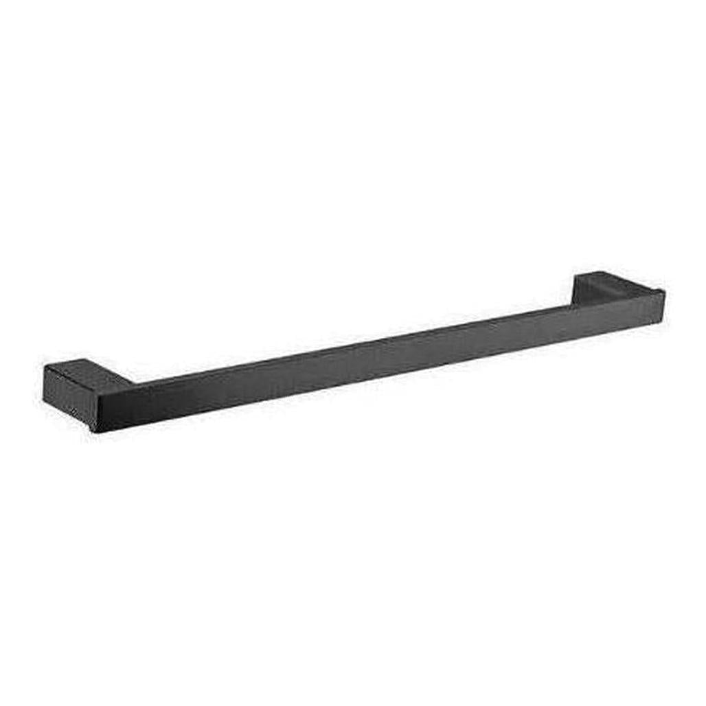 Chunky Single Towel Rail 600mm Black