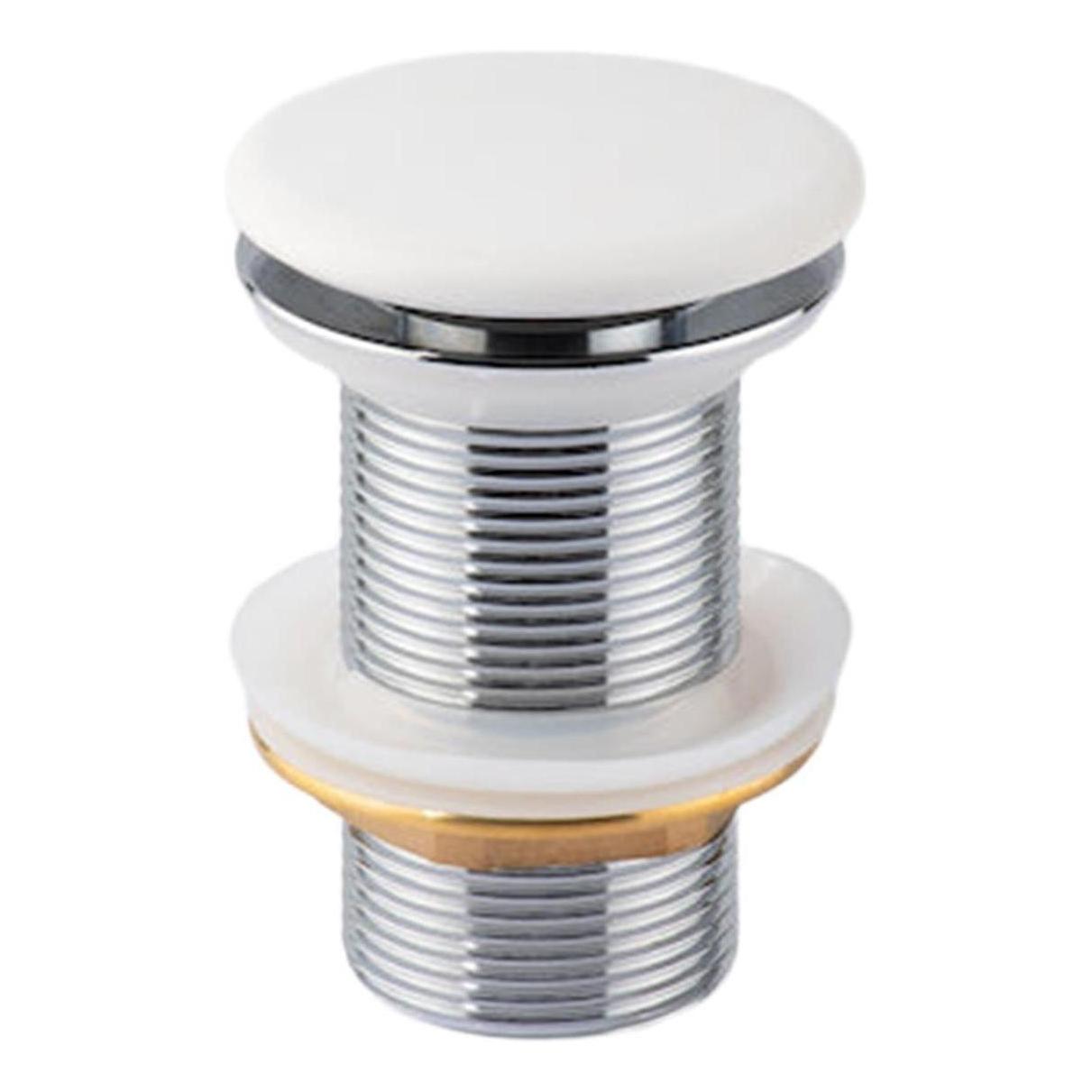 Concrete Top Pop Up Waste - White