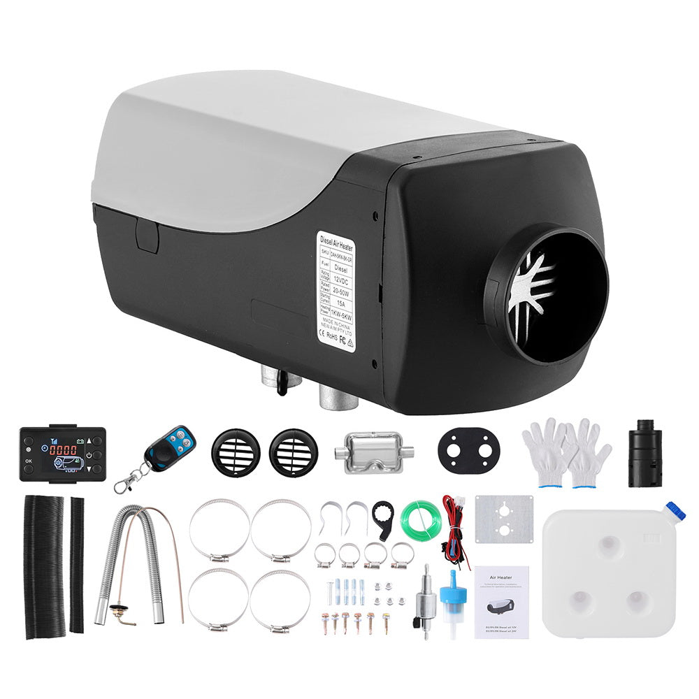 Giantz Diesel Air Heater 12V 5KW 10L Grey