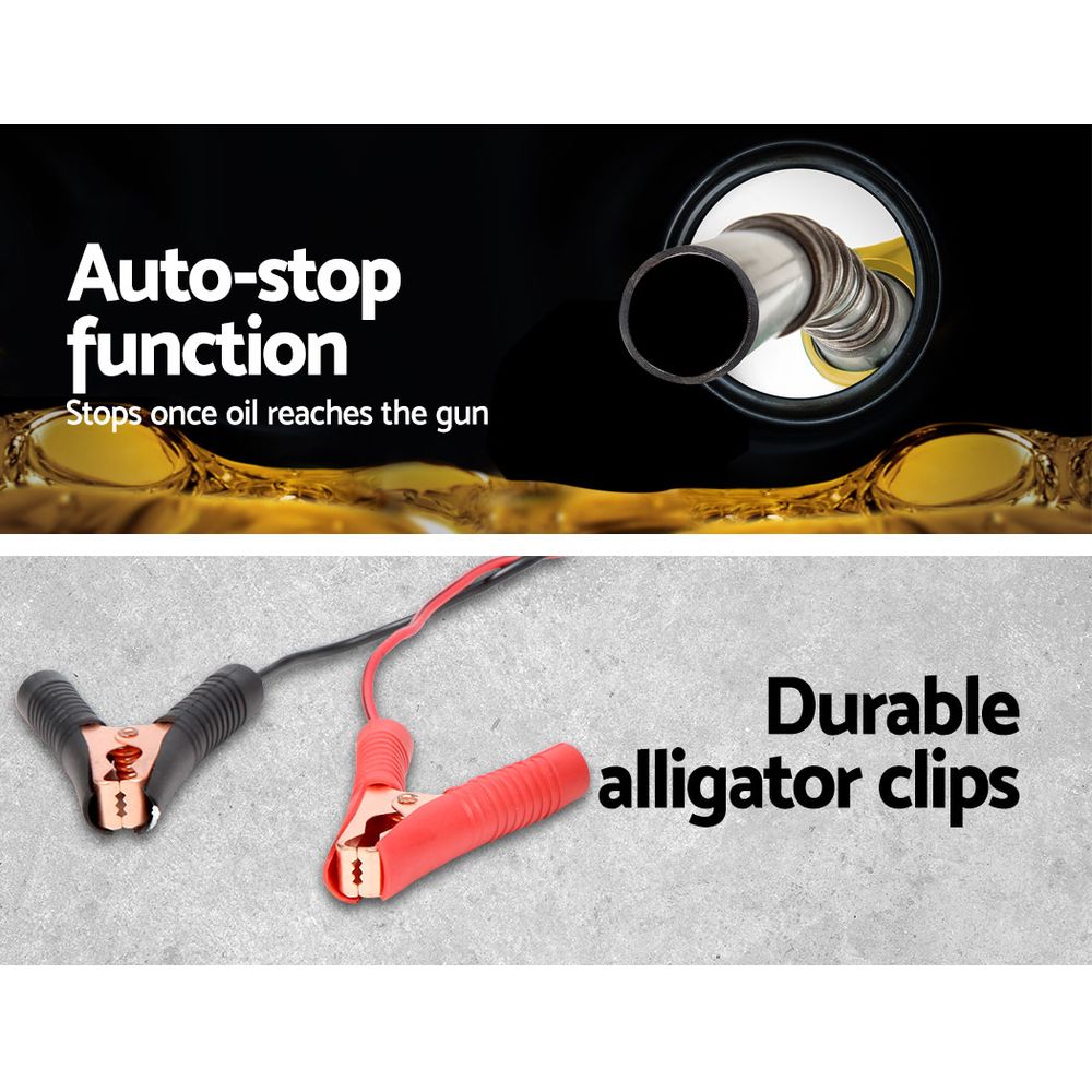 Giantz 12V Diesel Transfer Pump Extractor Oil Fuel Electric Bowser Auto Display - RV Online