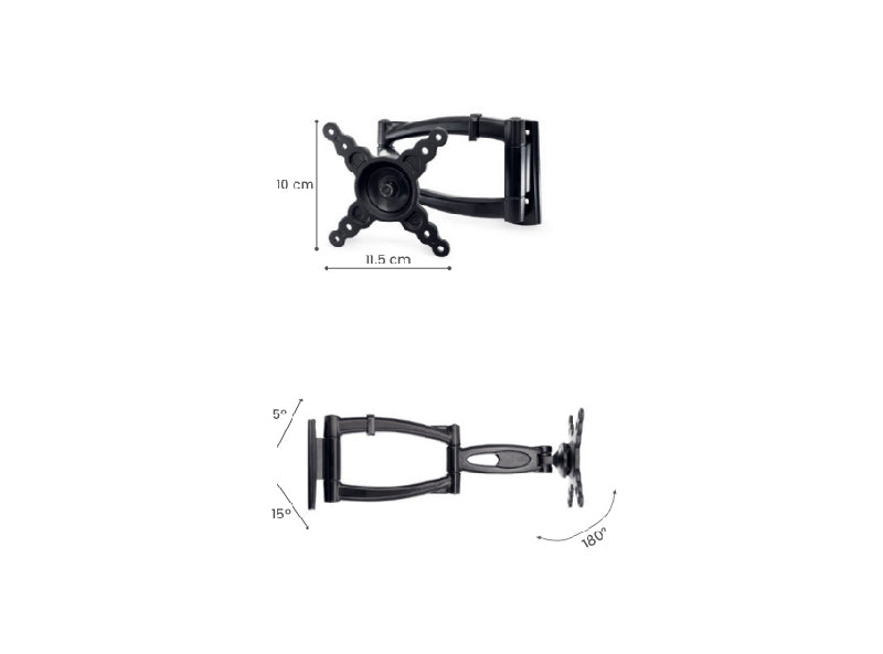 Englaon Slim Full Motion Swivel Wall Bracket for 10″-30″ TVs - RV Online