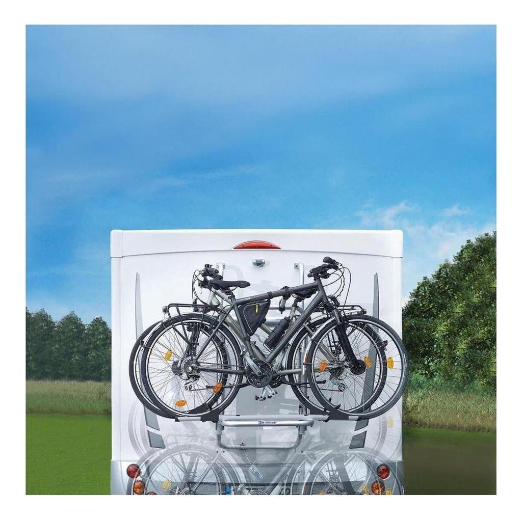 Electric 12V Bike Lift Rack Carrier 2 Bike 830 - 1210 mm Range Inc Remote