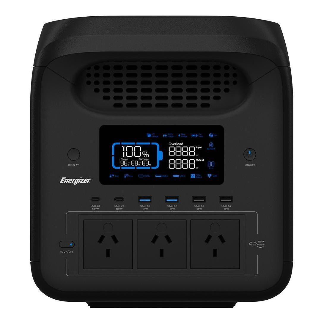 Energizer Peak 1800 Portable Power Station 100AH - 1229Wh
