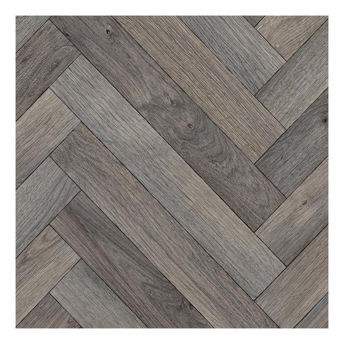 Eurolux Flooring Collection Herringbone Grey Oak 2.4m Wide (Per Meter)