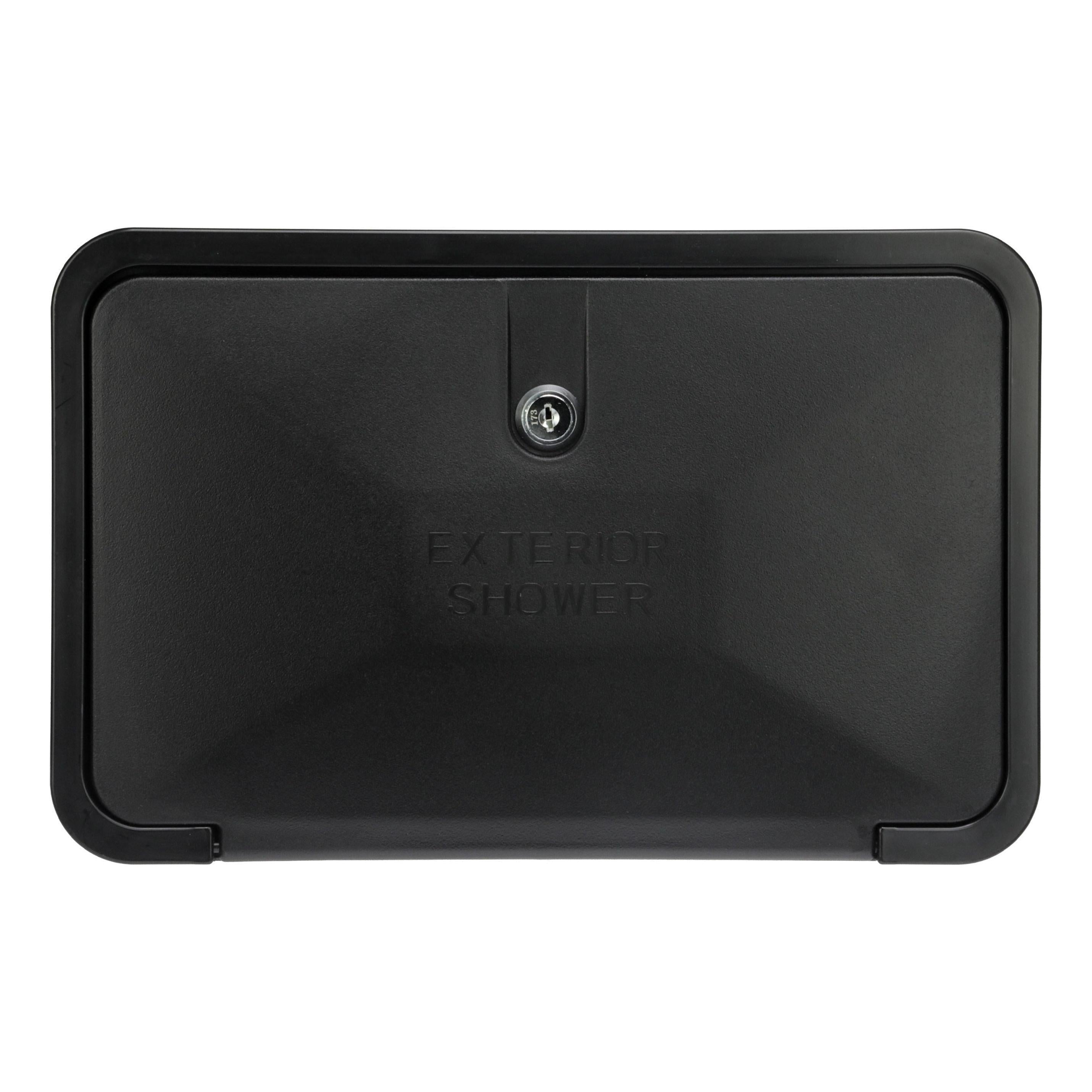 External Shower Box Inc Shower Handheld Head & Shower Mixer Black