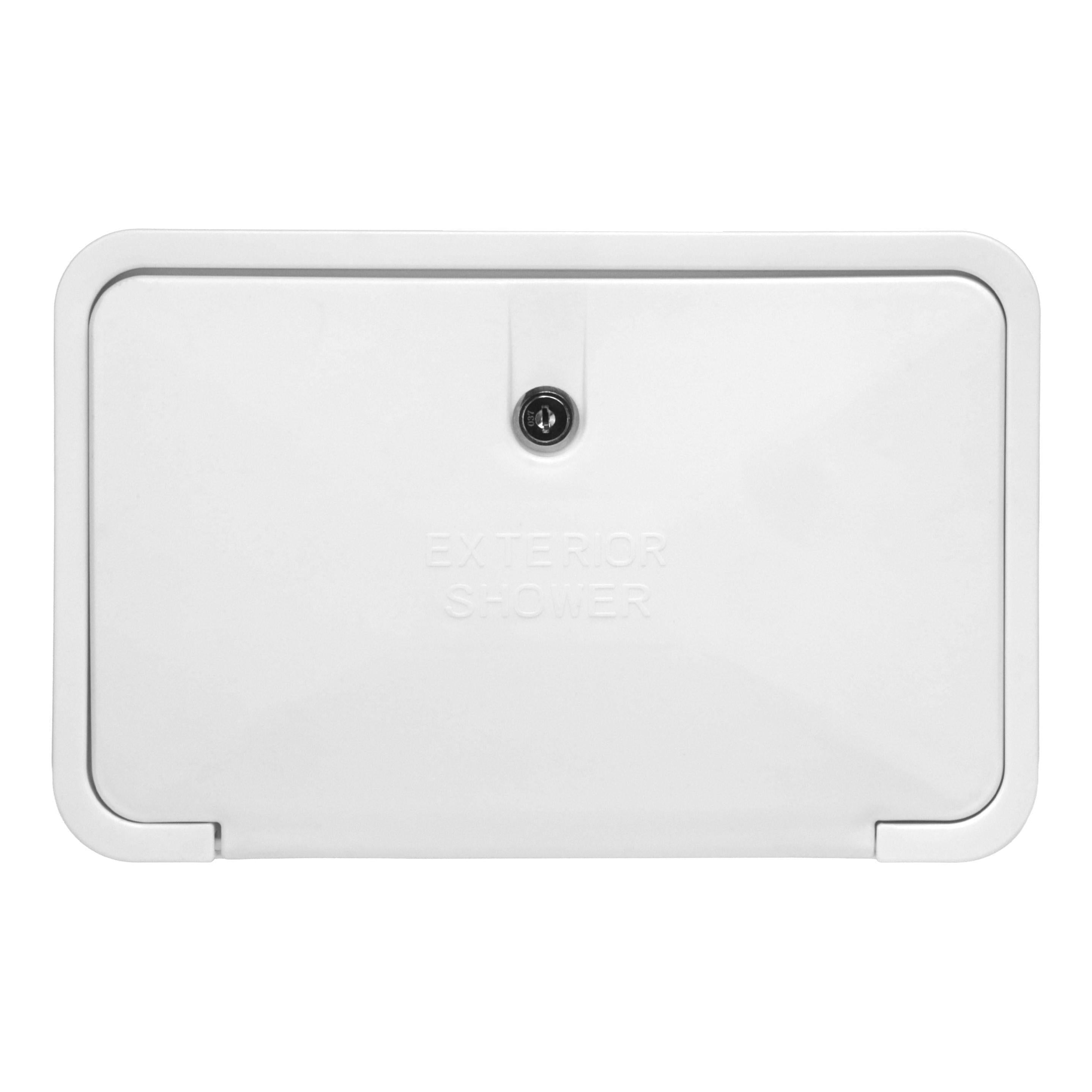 External Shower Box Inc Shower Handheld Head & Shower Mixer White