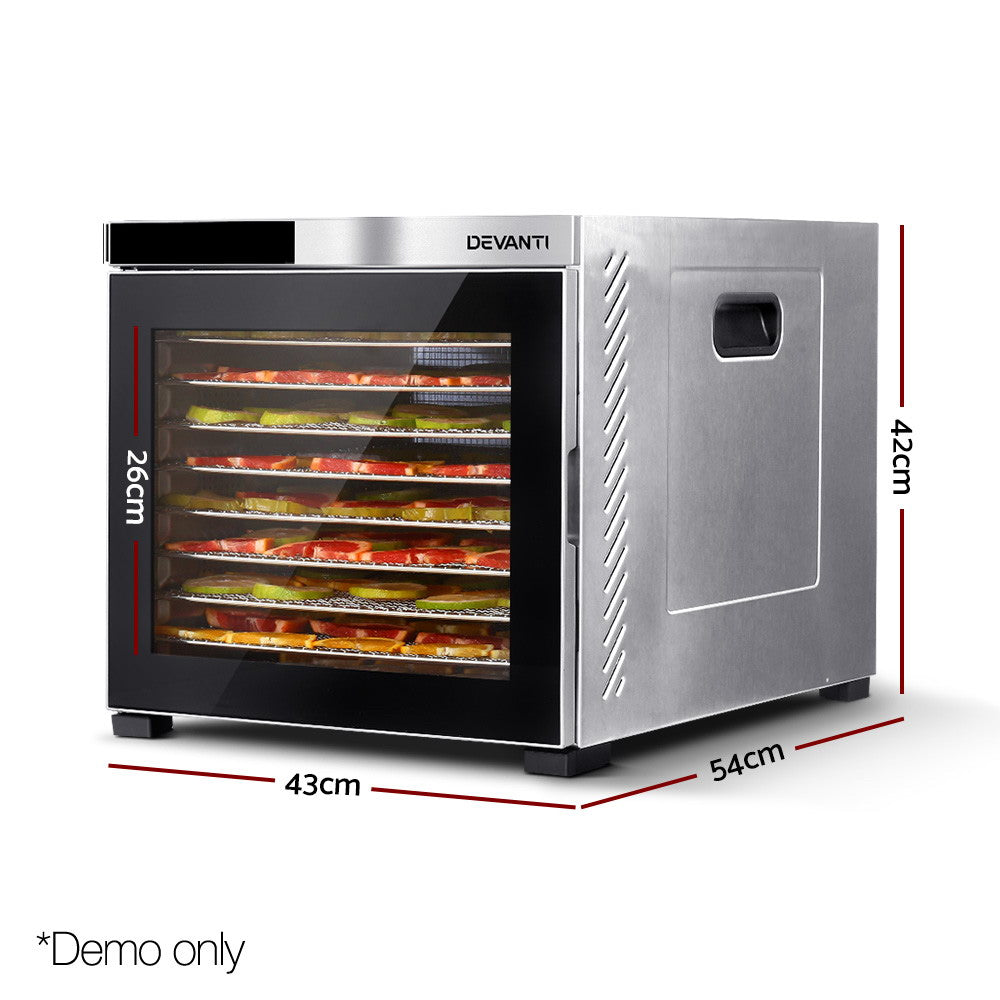 Devanti Commercial Food Dehydrator 10 Trays