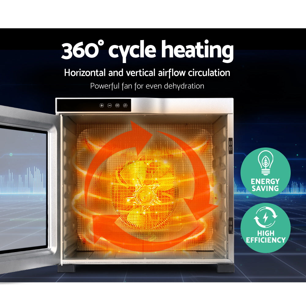 Devanti Commercial Food Dehydrator 10 Trays