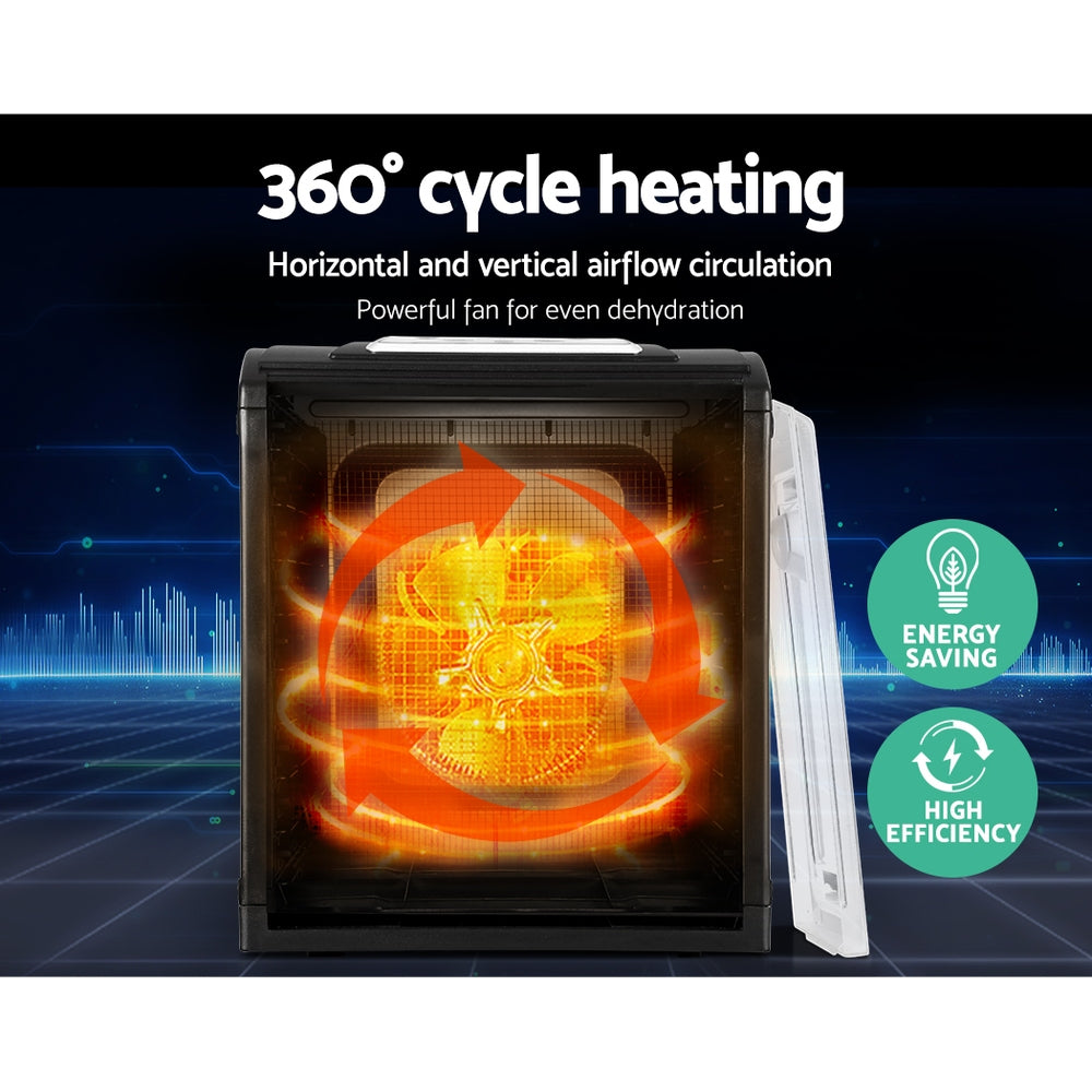 Devanti Food Dehydrator 9 Trays Black