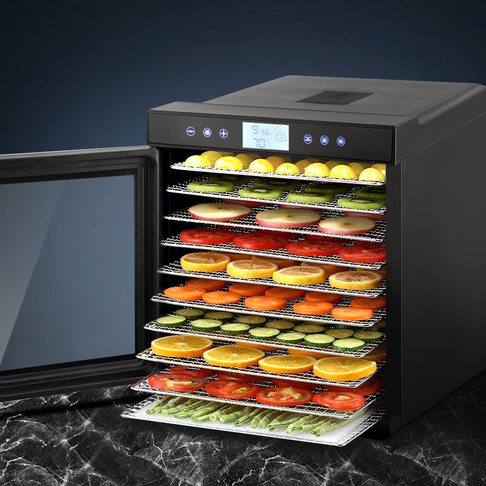 Devanti Food Dehydrator 10 Trays Black