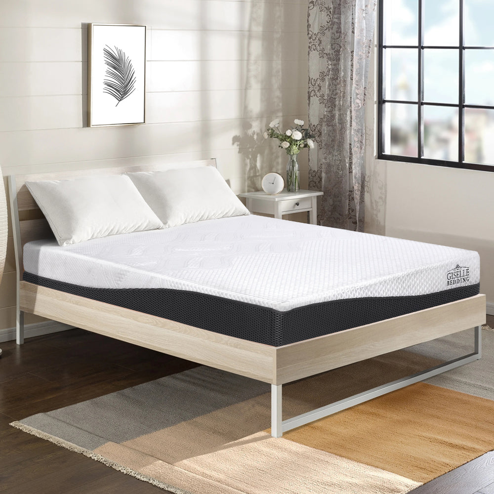Giselle Bedding Memory Foam Mattress Bed Cool Gel Non Spring 21cm Double - RV Online