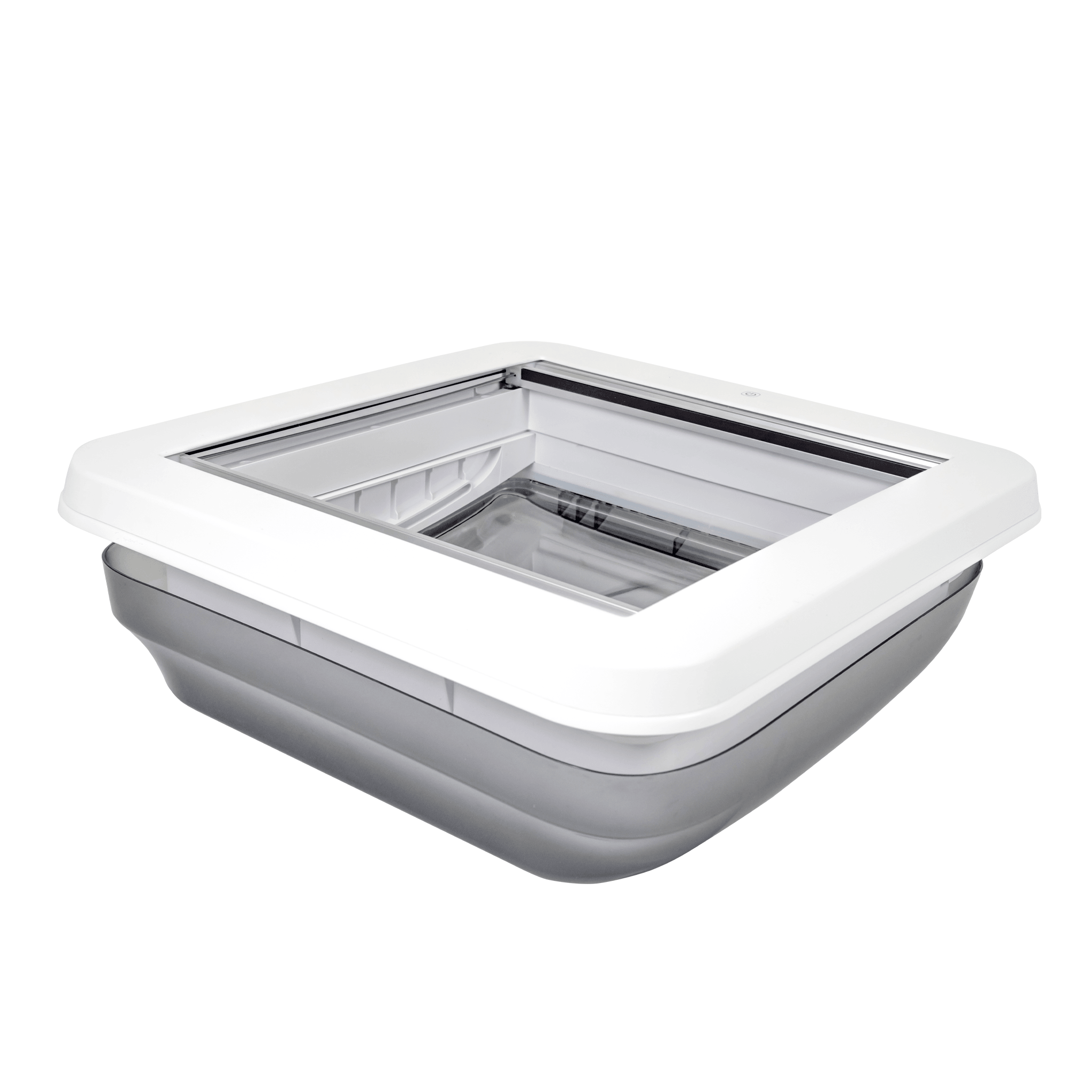 Aussie Traveller Roof Hatch 450x400 Smoke Black Lid