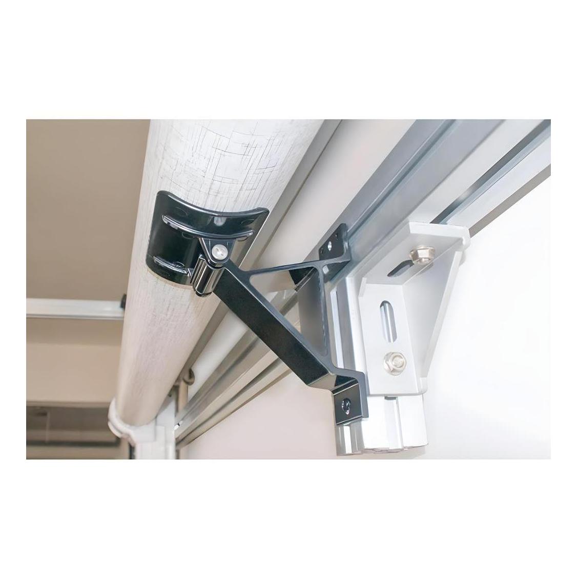 Finch Aluminium Awning Support Cradle Bracket - Black
