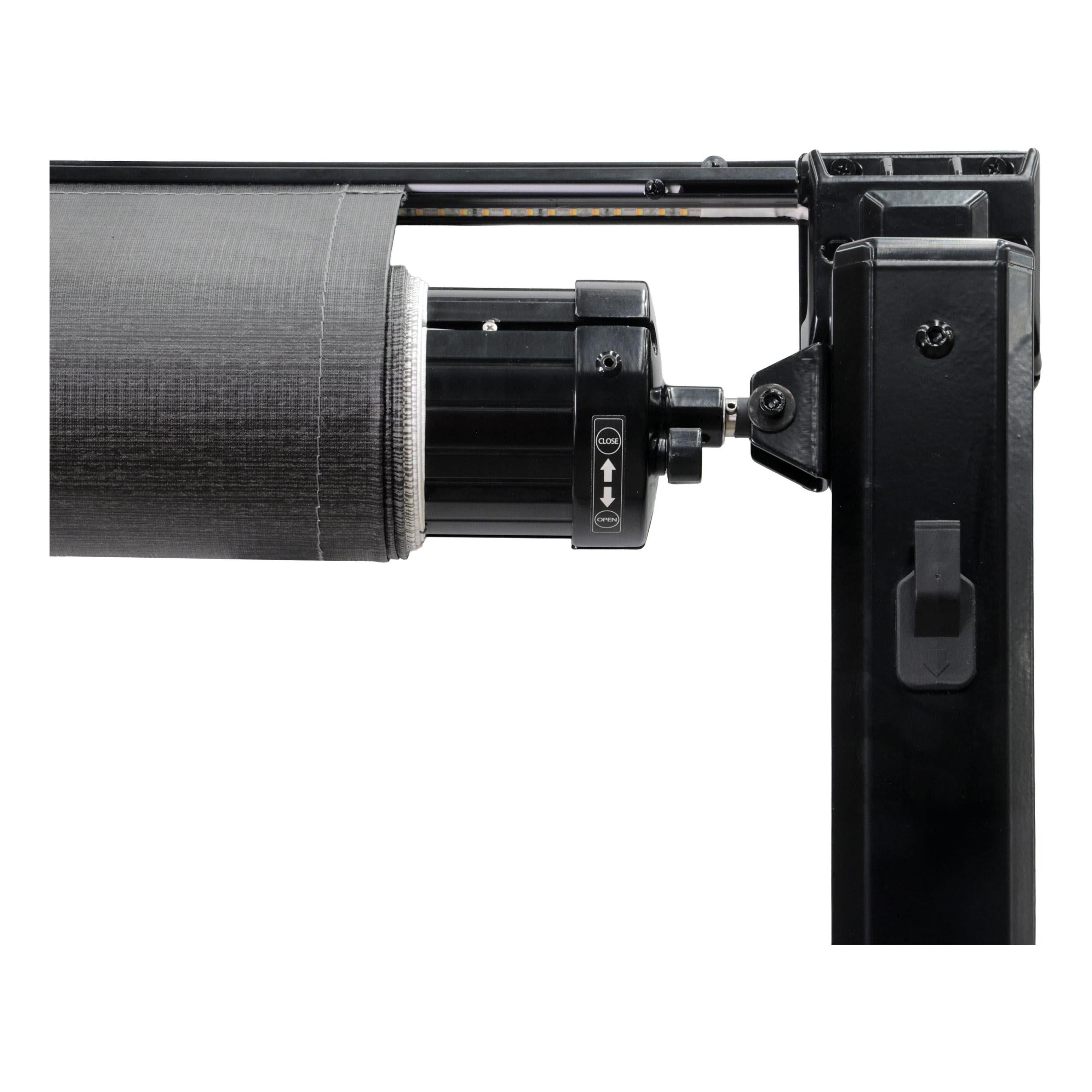 Finch Awning Manual Roll Out 12 Foot Black