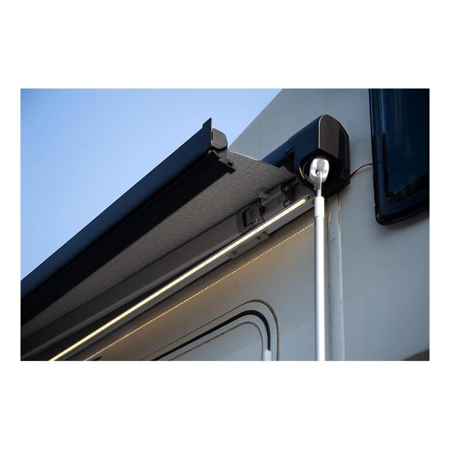 Finch Awning Side Mount Manual inc Support Leg 3 x 2.5m Black