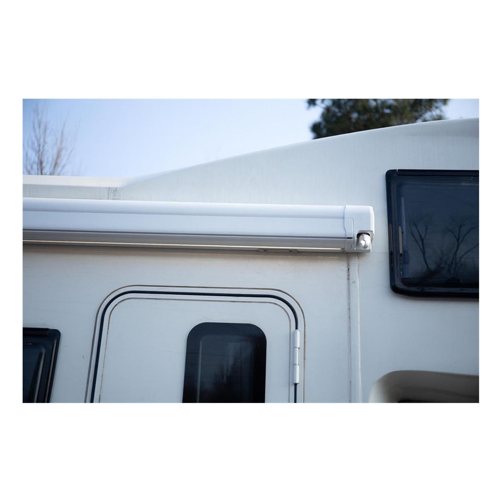 Finch Awning Side Mount Manual inc Support Leg 3 x 2.5m White