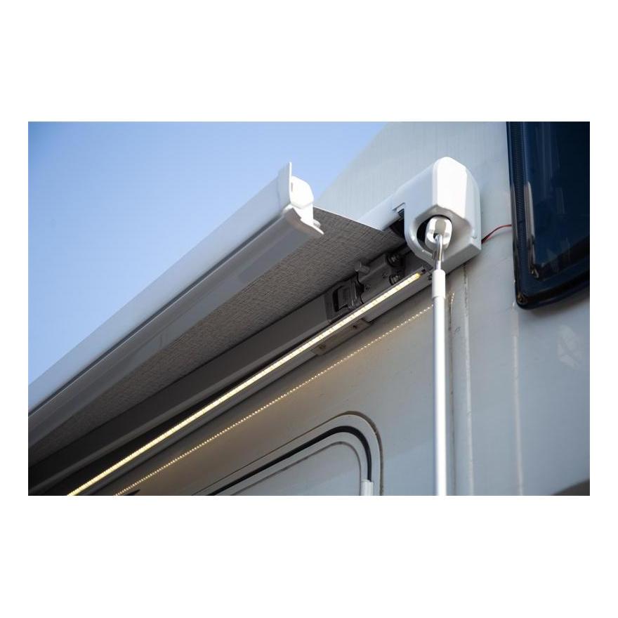 Finch Awning Side Mount Manual inc Support Leg 3.5 x 2.5m White