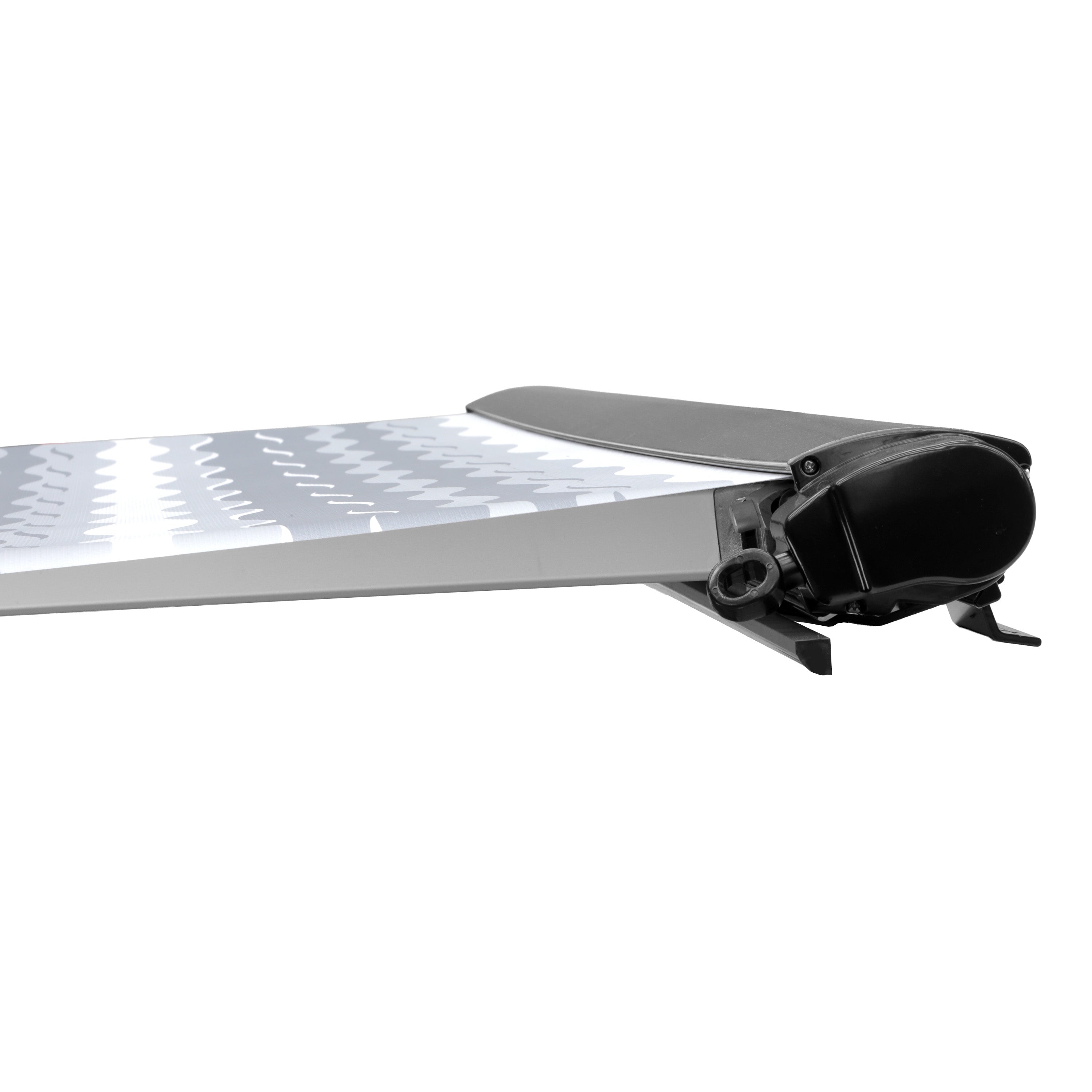 Finch Awning Top Mount Manual Inc Support Leg 3 x 2.5m Black