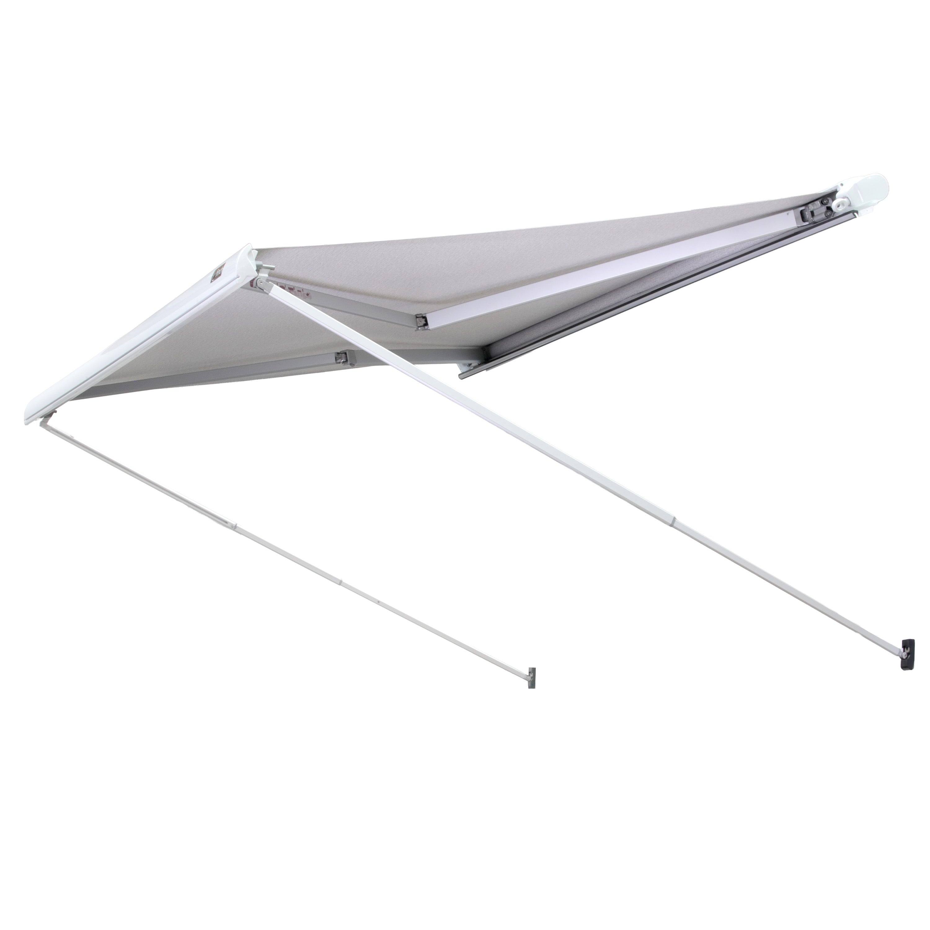 Finch Awning Top Mount Manual Inc Support Leg 3.5 x 2.5m White
