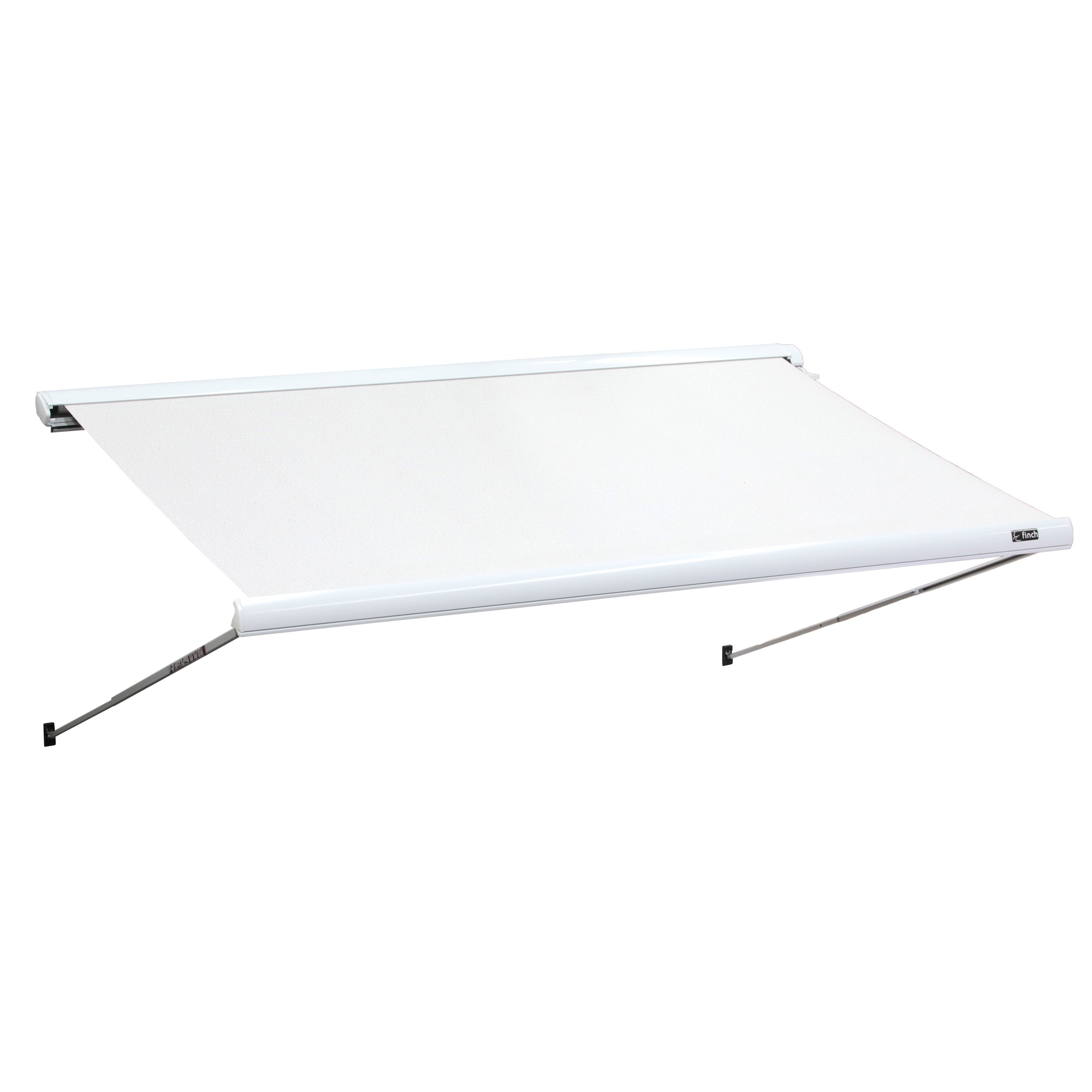 Finch Awning Top Mount Manual Inc Support Leg 3.5 x 2.5m White