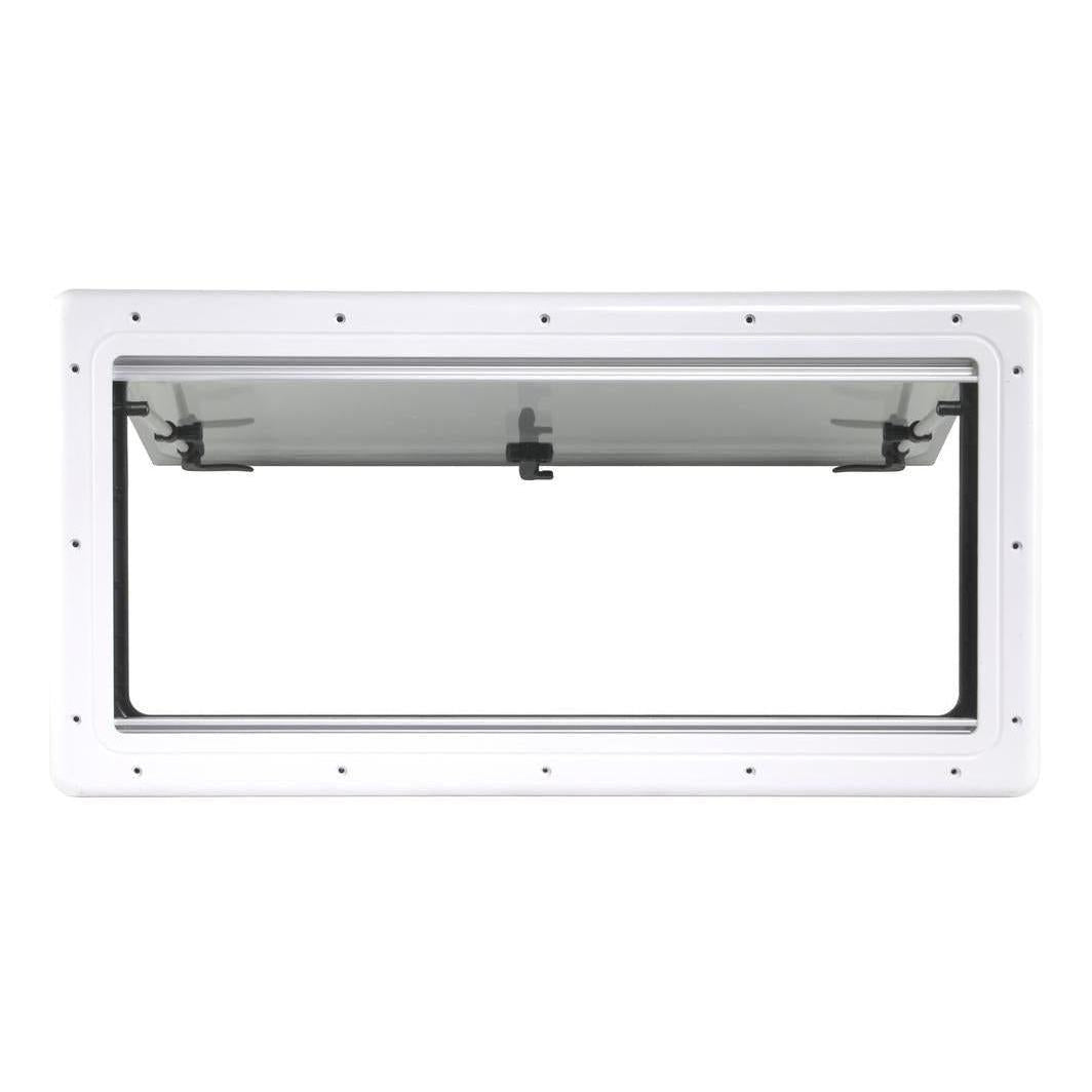 Finch Double Glazed Acrylic Window 1100 x 450 With Blind and Fly Screen
