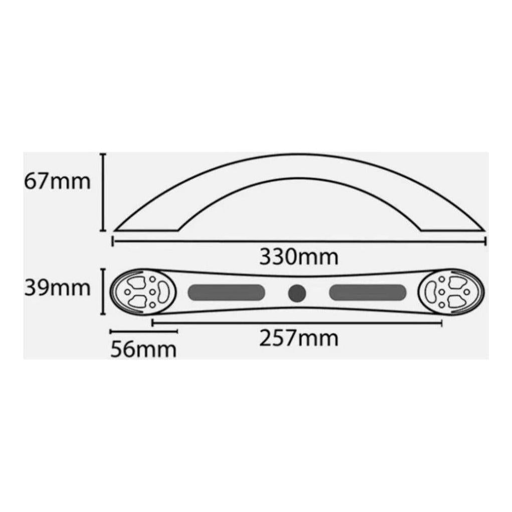 Finch Exterior Grab Handle Including LED Light Black