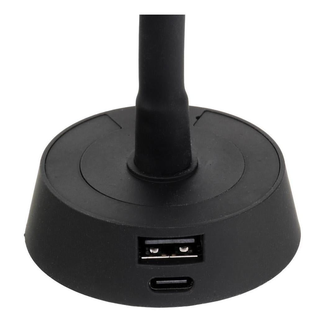 Finch LED 12V Reading Light with USB Port Black