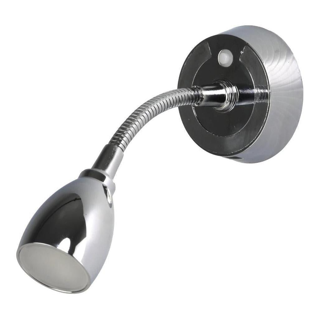 Finch LED 12V Reading Light with USB Port Chrome