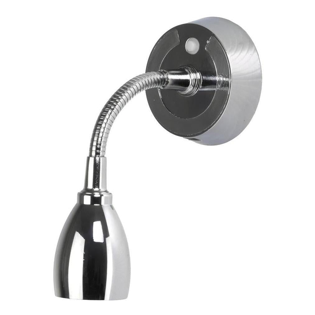 Finch LED 12V Reading Light with USB Port Chrome