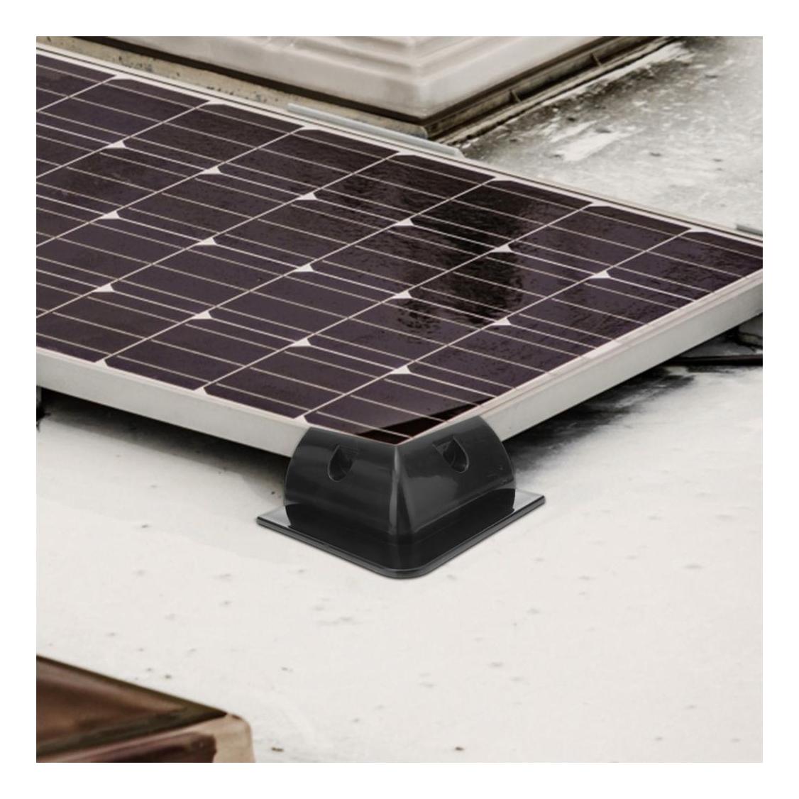 Finch Solar Panel Corner Mounting Brackets Black Plastic x 4
