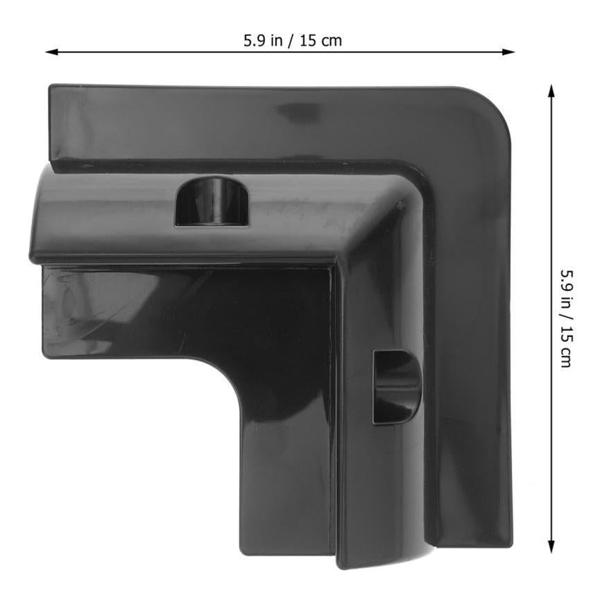 Finch Solar Panel Corner Mounting Brackets Black Plastic x 4