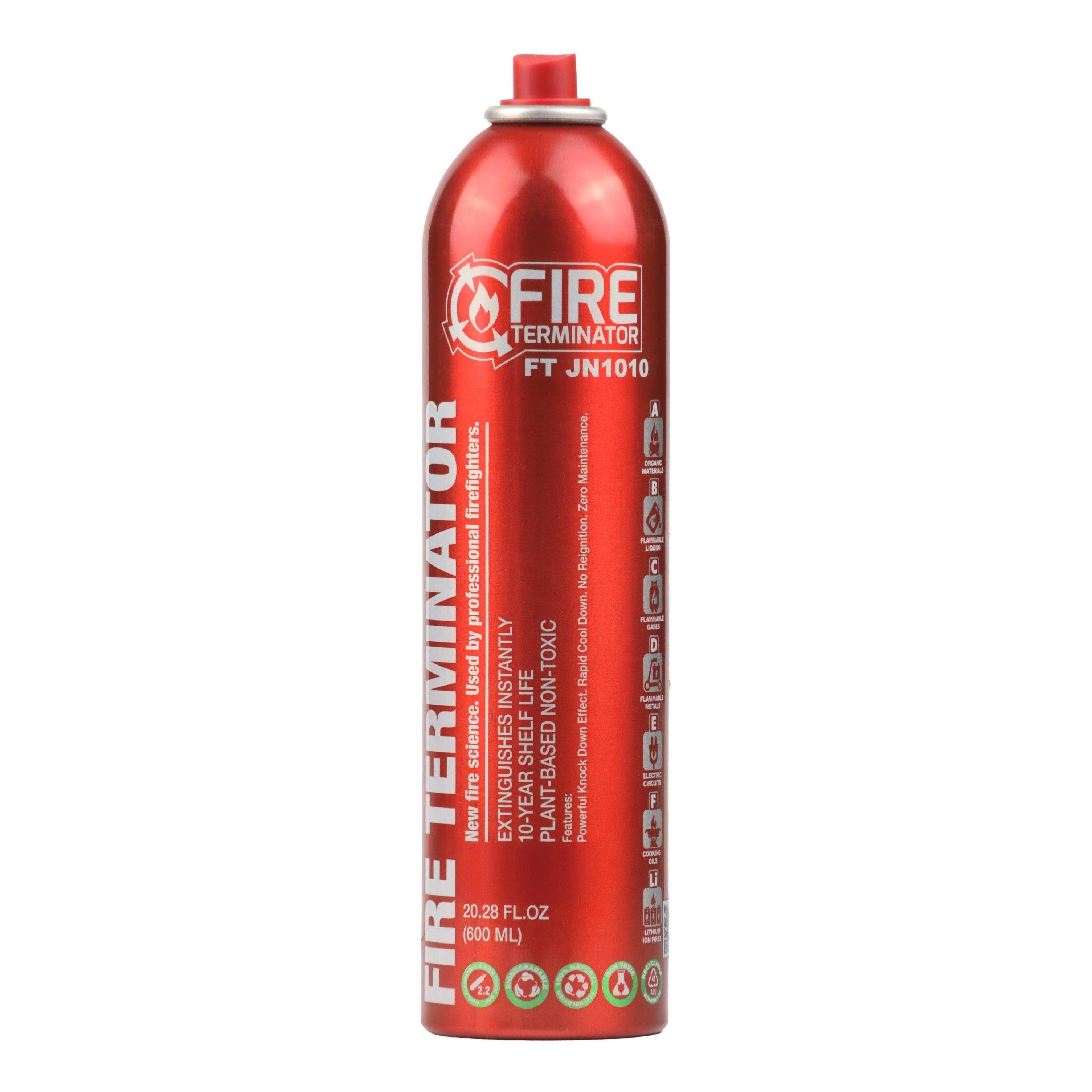 Fire Terminator Fire Retardant Extinguisher 600ML - Suits All Fire Inc Lithium