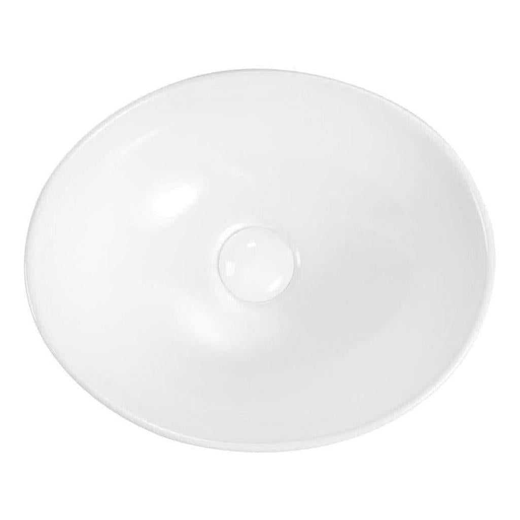 Gemini Ceramic Basin Sink 405 x 335mm Oval White