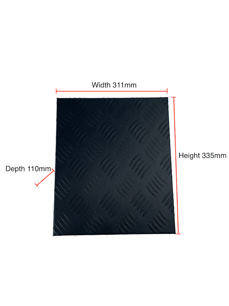 AU Focus 5L Fuel Tank Cover Black Checker Plate