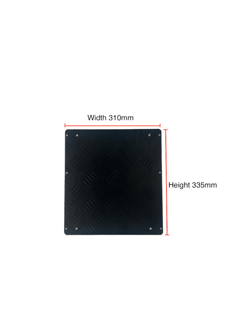 AU Focus 5L Fuel Tank Cover Black Checker Plate