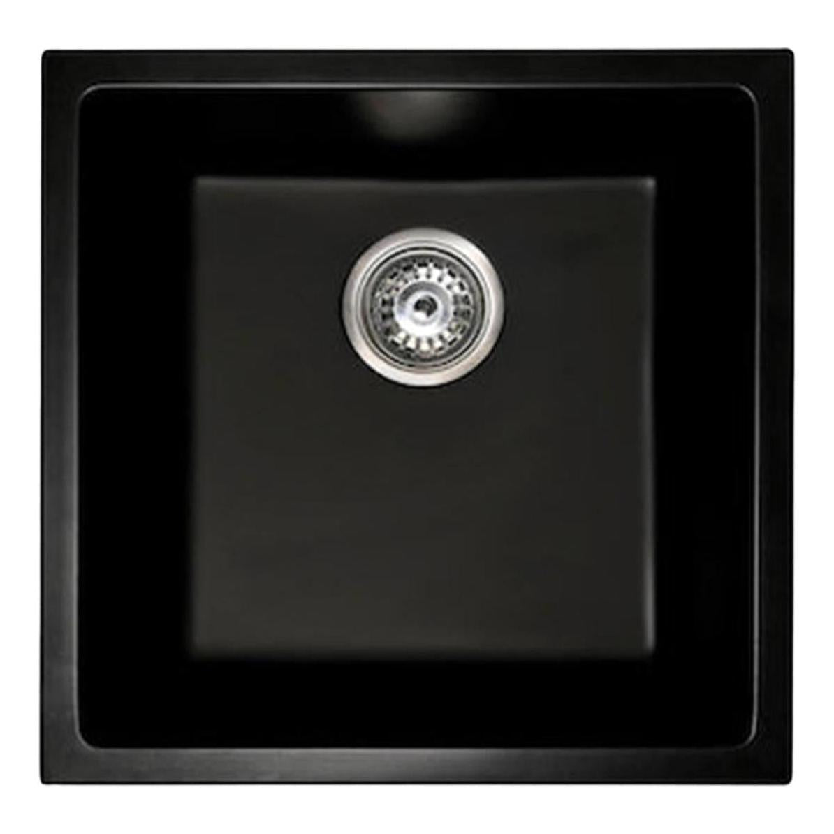 Grange Single Bowl Sink Basin Granite Composite 450 x 450 x 230 - Matte Black