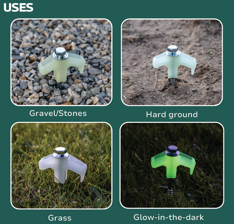 Supex Glow-in-the-Dark Screw-In Peg Kit