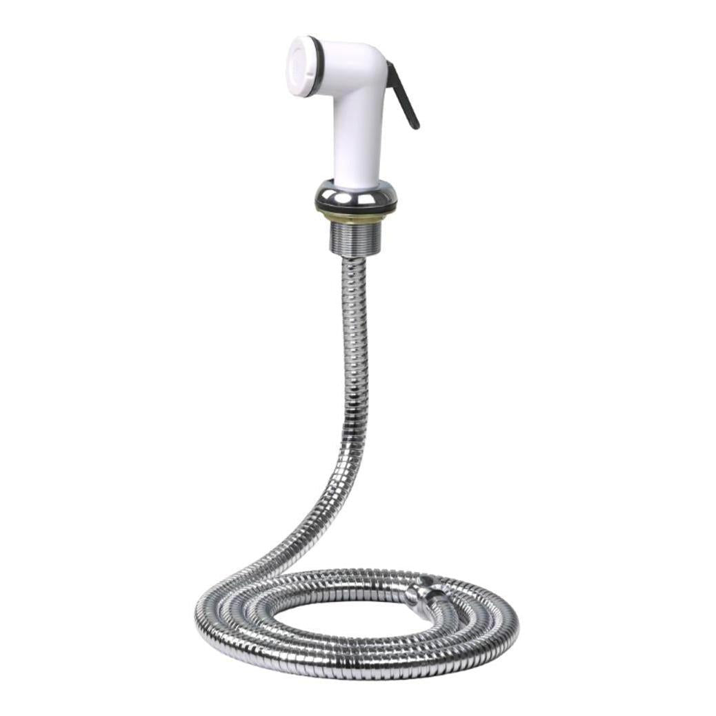 Handheld White Bidet Shattaf Sprayer kit with 1500mm Chrome Hose & Holder