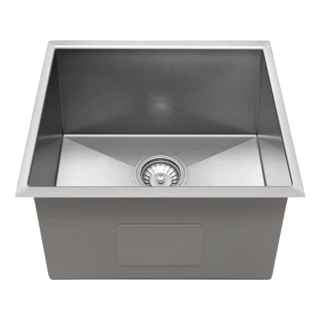 Henley Single Bowl Sink Basin 450 x 450 x 250 - Stainless Steel Brushed Satin