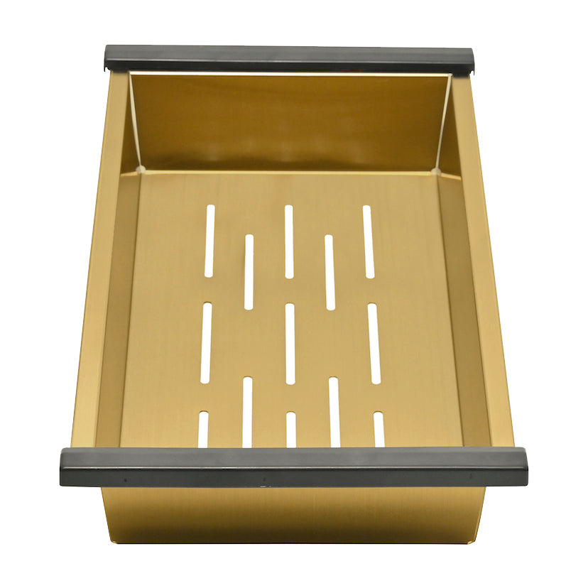 Henley Sink Basin Colander - Stainless Steel French Gold