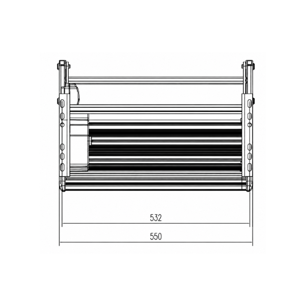 Iluma Single Electric Aluminium Step Inc Amber LED Light Silver