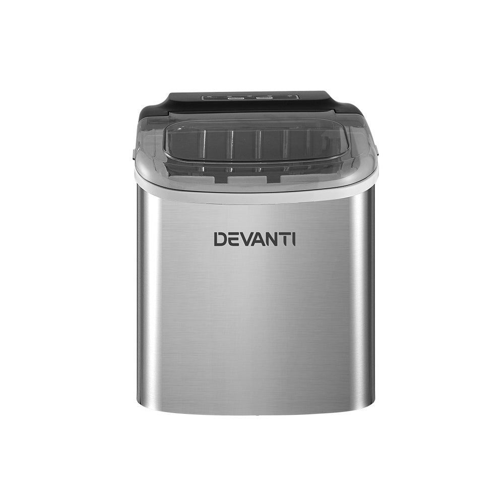 Devanti 12kg Ice Maker Machine Silver